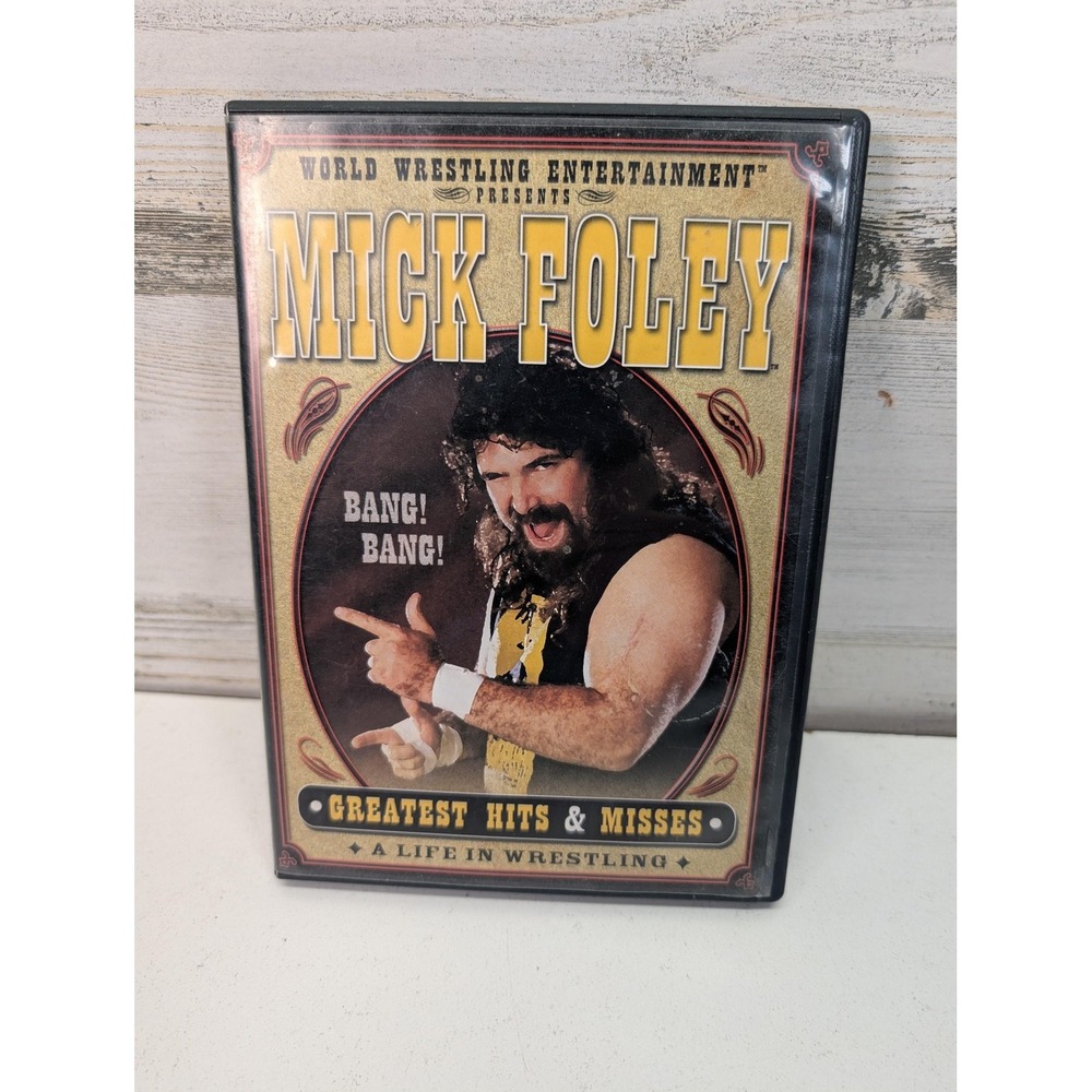 Mick Foley DVD WWE Wrestling Greatest Hits & Misses 2 Disc Set Region‎ 1